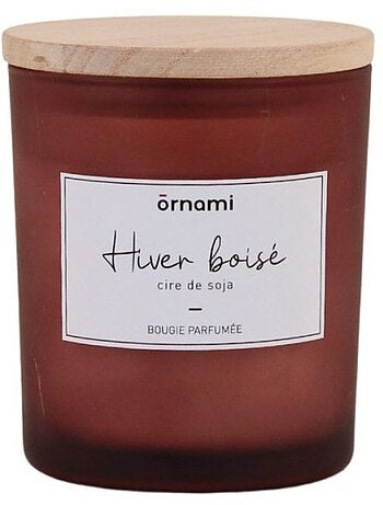 Bougie parfumée en cire de soja "hiver boisé" 280g