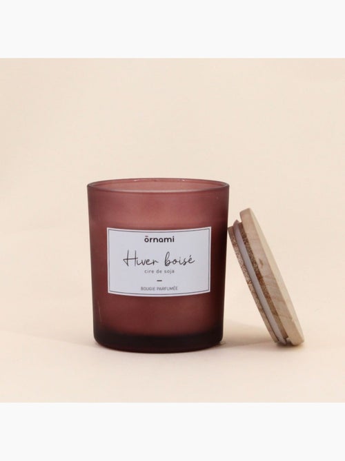 Bougie parfumée en cire de soja "hiver boisé" 280g - Kiabi