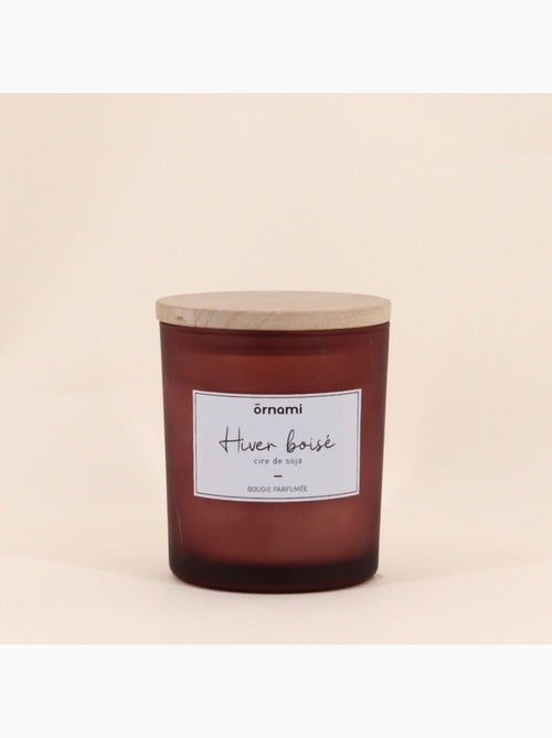 Bougie parfumée en cire de soja "hiver boisé" 280g - Kiabi