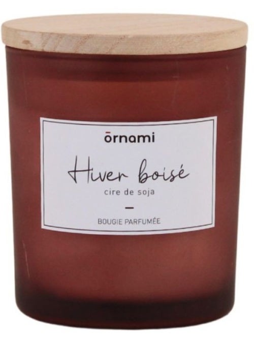 Bougie parfumée en cire de soja "hiver boisé" 280g - Kiabi