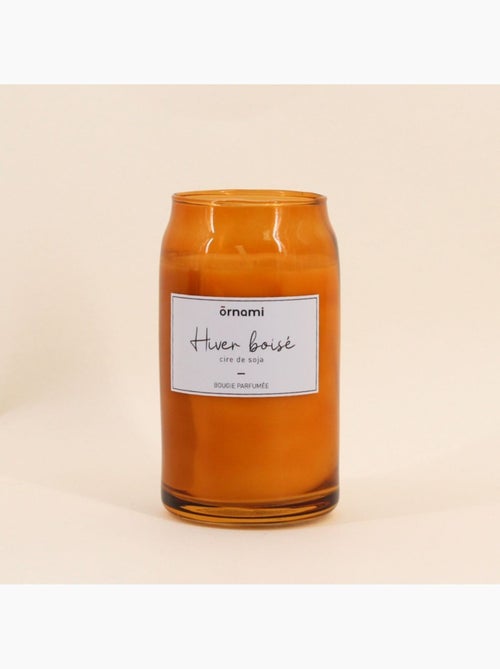 Bougie parfumée en cire de soja "Hiver boisé" 320g - Kiabi
