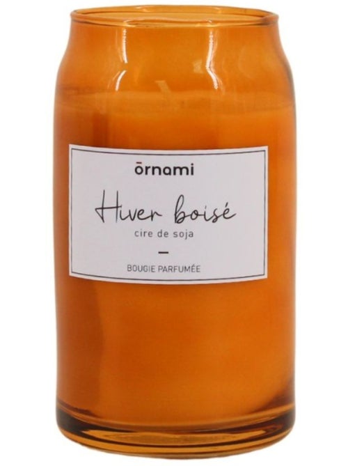 Bougie parfumée en cire de soja "Hiver boisé" 320g - Kiabi