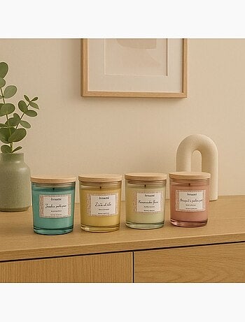 Bougie parfumée en cire de soja "jardin poétique" 280g