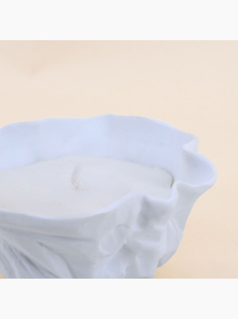 Bougie parfumée en cire de soja vanille 11x5cm Blanc - Kiabi