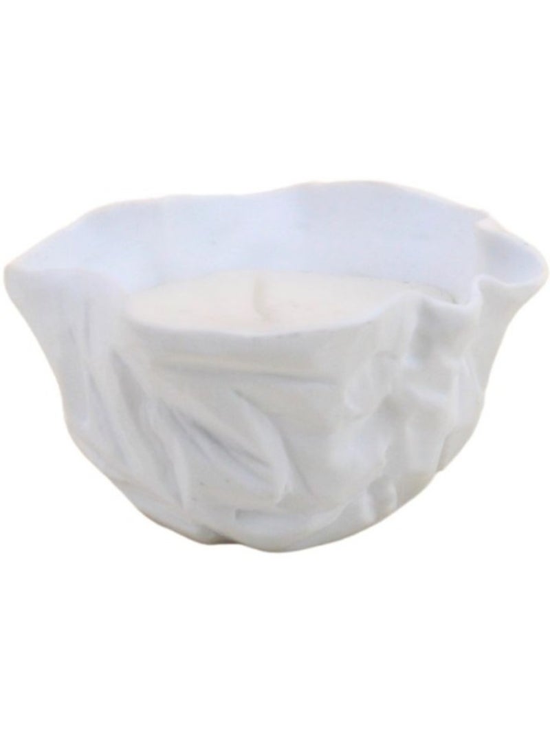 Bougie parfumée en cire de soja vanille 11x5cm Blanc - Kiabi
