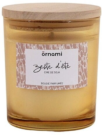Bougie parfumée en cire de soja "zeste d'été" 280g