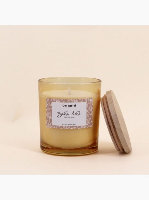 Bougie parfumée en cire de soja  "zeste d'été" 280g - Kiabi