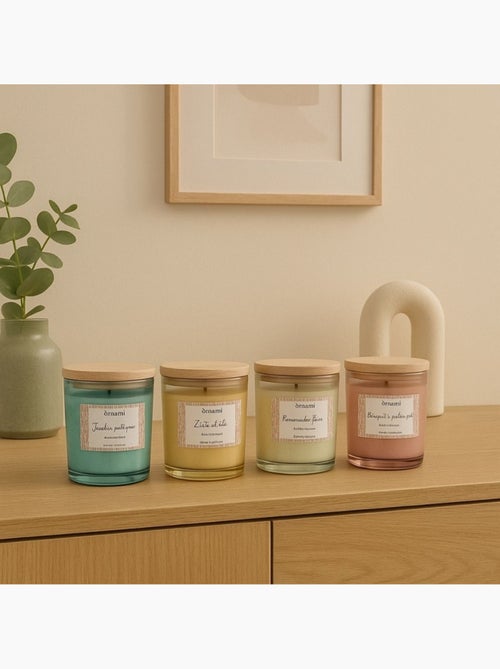 Bougie parfumée en cire de soja  "zeste d'été" 280g - Kiabi