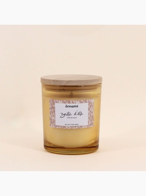 Bougie parfumée en cire de soja  "zeste d'été" 280g - Kiabi