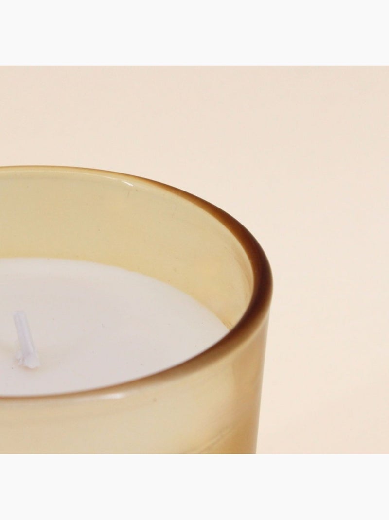 Bougie parfumée en cire de soja  "zeste d'été" 280g Jaune - Kiabi