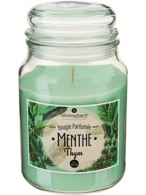 Bougie parfumée en grand pot verre à couvercle ELOA - Kiabi Bougie parfumée en grand pot verre à couvercle ELOA - Kiabi