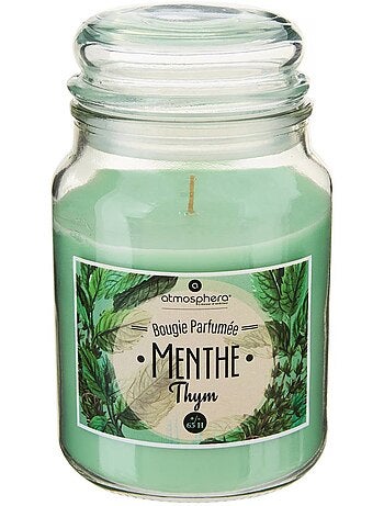 Bougie parfumée en grand pot verre à couvercle ELOA