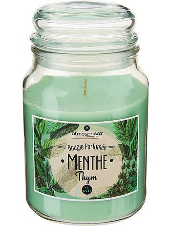 Bougie parfumée en grand pot verre à couvercle ELOA