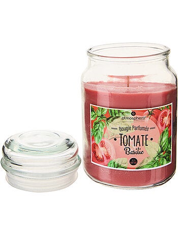Bougie parfumée en grand pot verre à couvercle ELOA