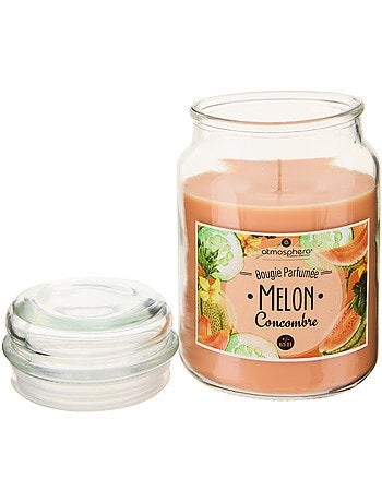 Bougie parfumée en grand pot verre à couvercle ELOA
