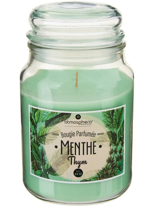 Bougie parfumée en grand pot verre à couvercle ELOA - Kiabi Bougie parfumée en grand pot verre à couvercle ELOA - Kiabi