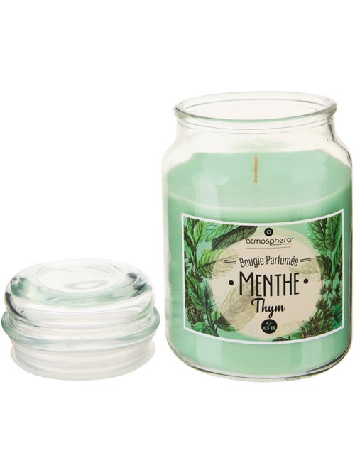 Bougie parfumée en grand pot verre à couvercle ELOA - Kiabi Bougie parfumée en grand pot verre à couvercle ELOA - Kiabi