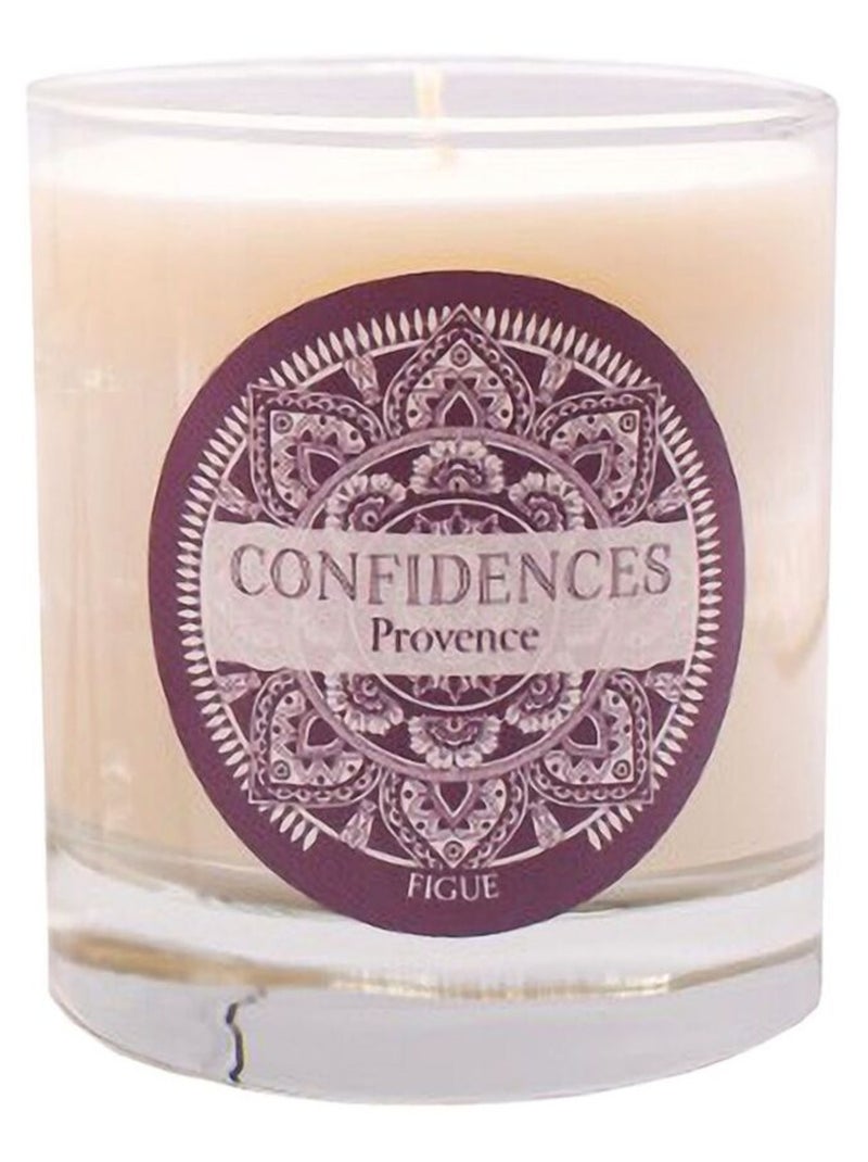 Bougie parfumée figue fabriquée en provence 280 gr Blanc - Kiabi