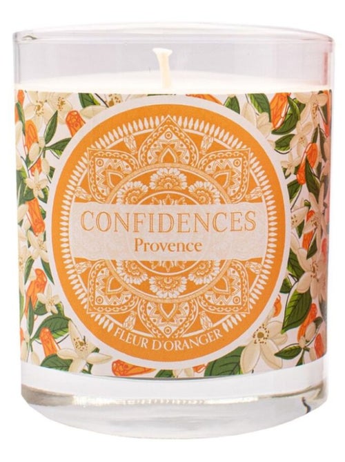 Bougie parfumée fleur oranger fabriquée en provence 280 g - Kiabi