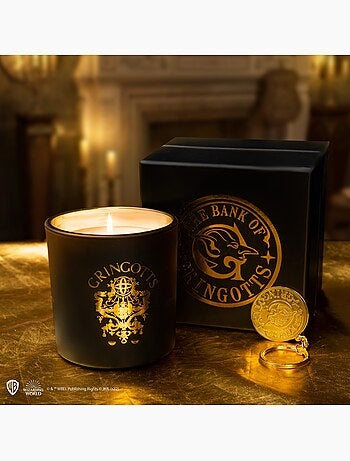 Bougie Parfumée Gringotts avec Porte-Clés - Harry Potter