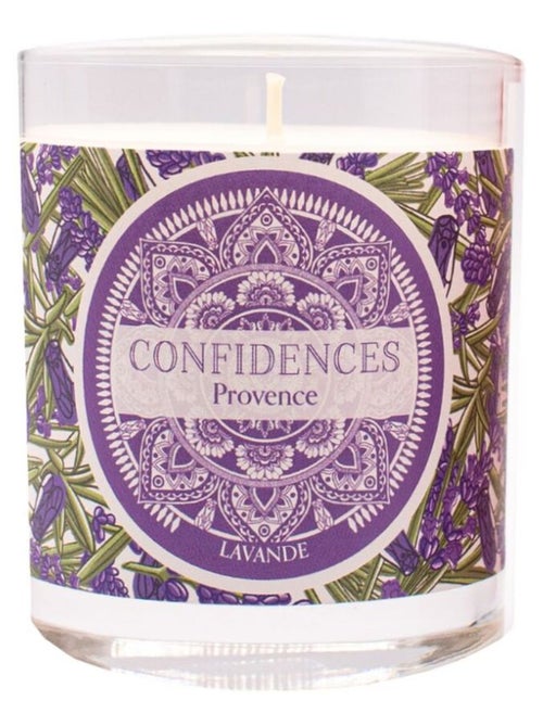 Bougie parfumée lavande fabriquée en provence 180 g - Kiabi