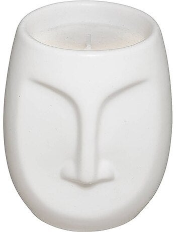 Bougie parfumée pot en céramique visage maya