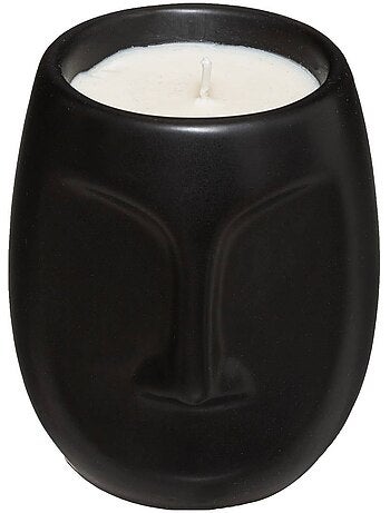 Bougie parfumée pot en céramique visage maya