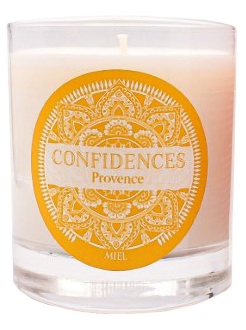 Bougie parfumée miel  fabriquée en provence 280 gr Blanc - Kiabi