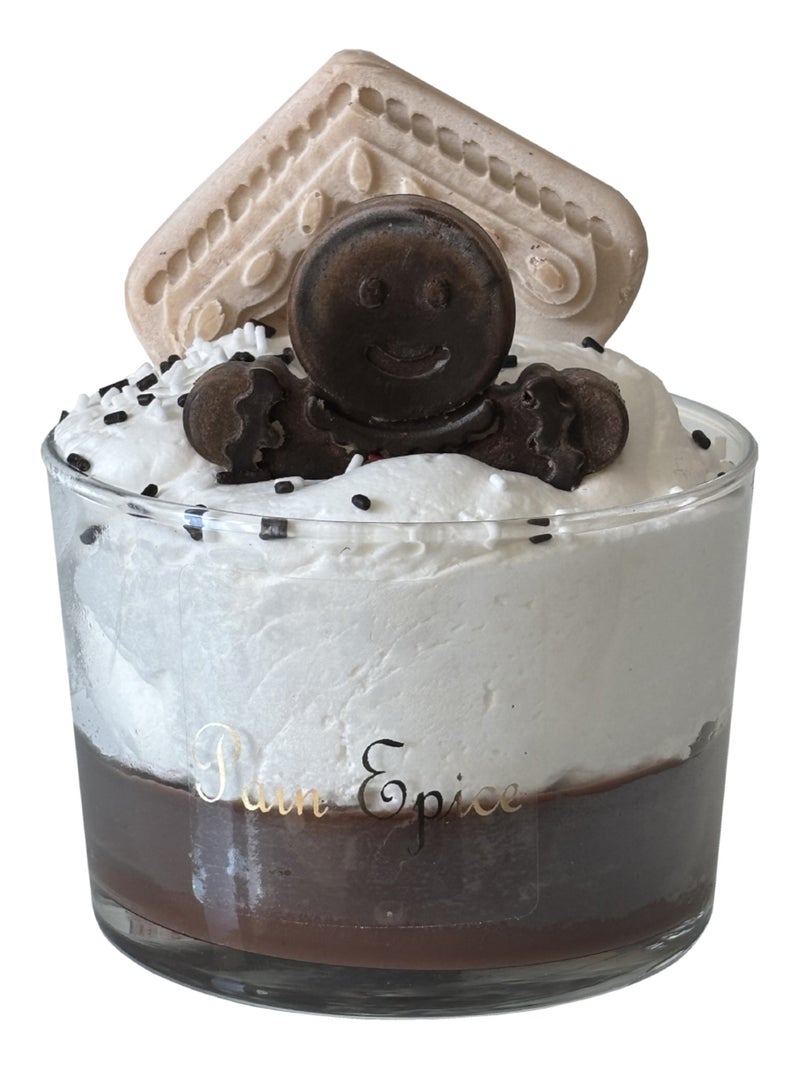 Bougie parfumée mousse pain d'épices Blanc - Kiabi