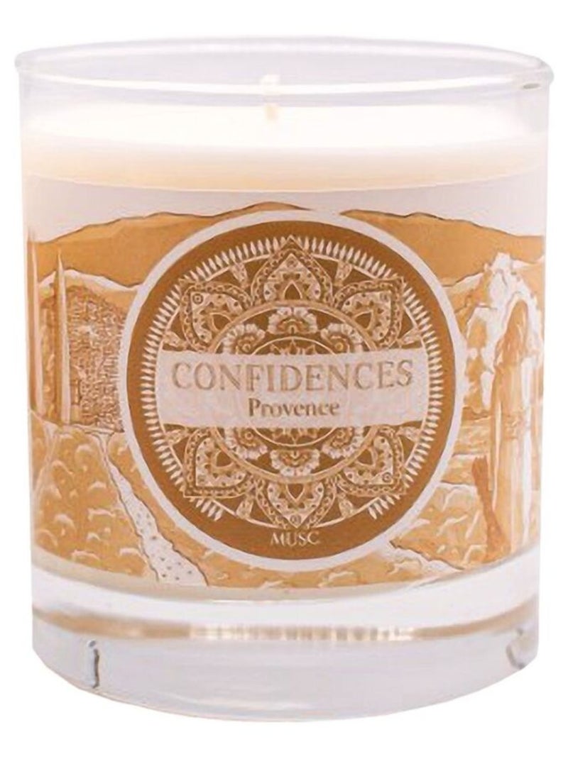 Bougie parfumée musc  fabriquée en provence 180 g Blanc - Kiabi