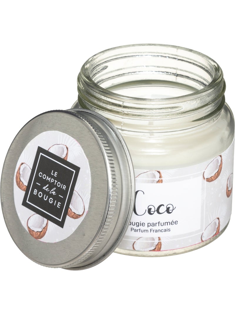 Bougie parfumée noixde coco MONI Blanc - Kiabi