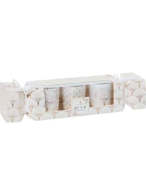 Bougie parfumée photophore imprimé chic 45g x3 - Kiabi