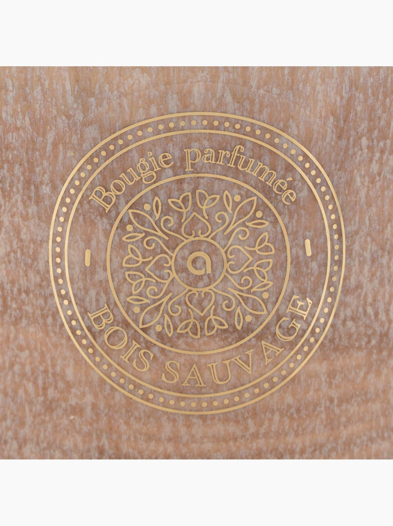 Bougie parfumée pot en céramique à mèche bois MARCO Rose clair - Kiabi