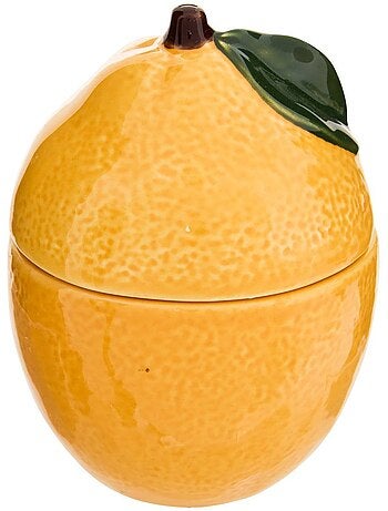 Bougie parfumée pot en céramique forme fruit fruity