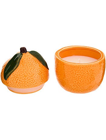 Bougie parfumée pot en céramique forme fruit FRUITY