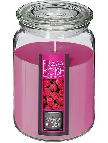 Bougie parfumée pot en verre avec couvercle NINA