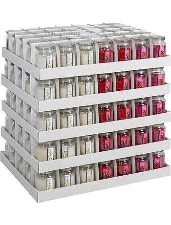 Bougie parfumée pot en verre avec couvercle NINA