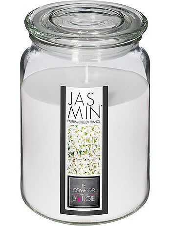 Bougie parfumée pot en verre avec couvercle NINA
