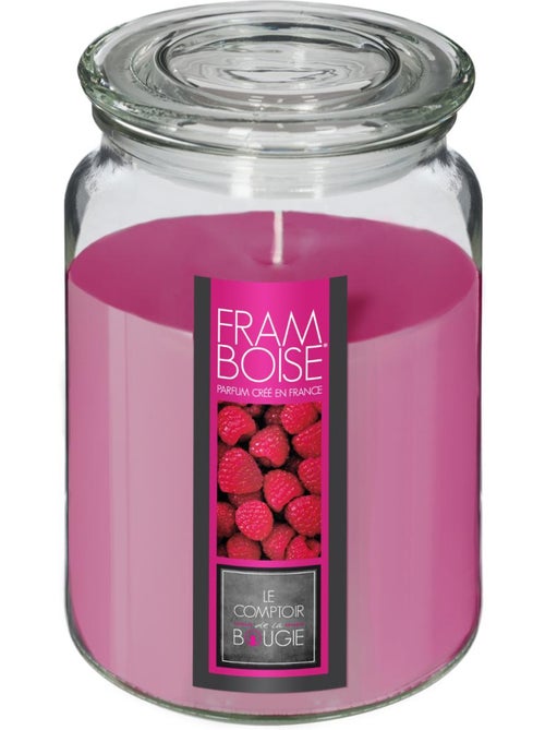Bougie parfumée pot en verre avec couvercle NINA - Kiabi
