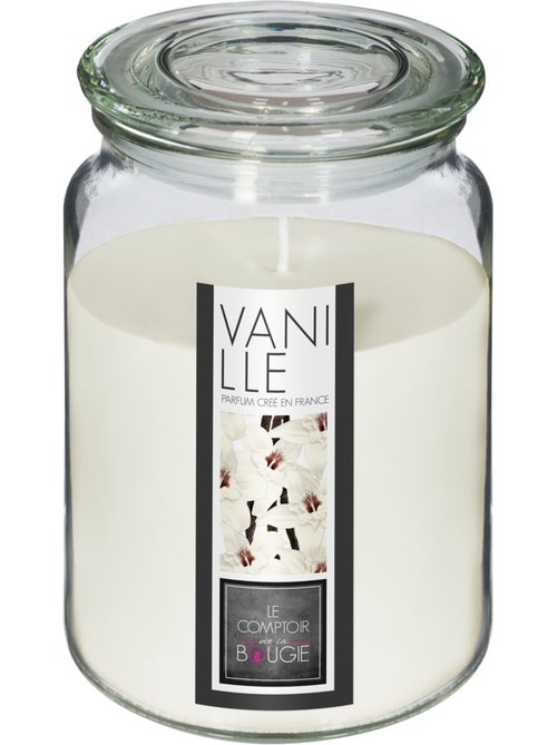 Bougie parfumée pot en verre avec couvercle NINA - Kiabi