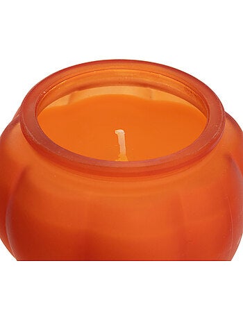 Bougie parfumée citrouille verre D.8,5 cm