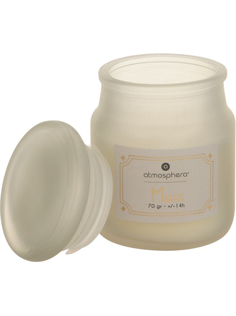 Bougie parfumée pot en verre coloré à bouchon ELOA Vert - Kiabi