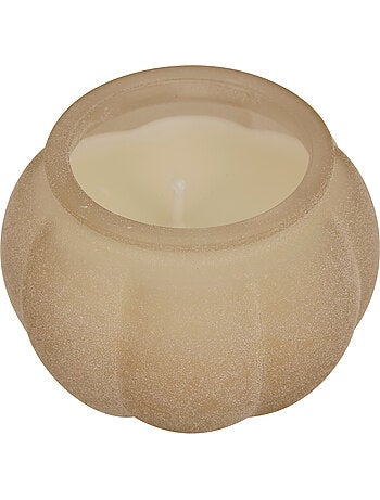 Bougie parfumée pot en verre forme citrouille CITROUILLE