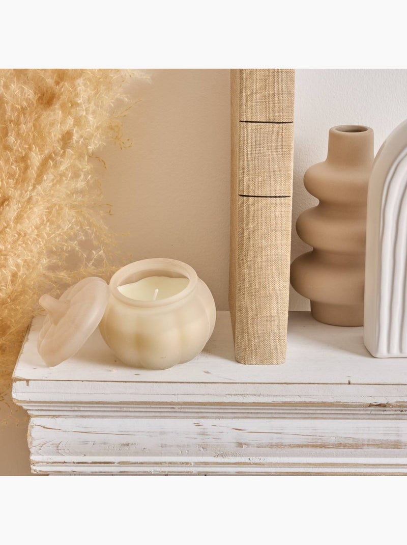 Bougie parfumée pot en verre forme citrouille CITROUILLE Beige - Kiabi
