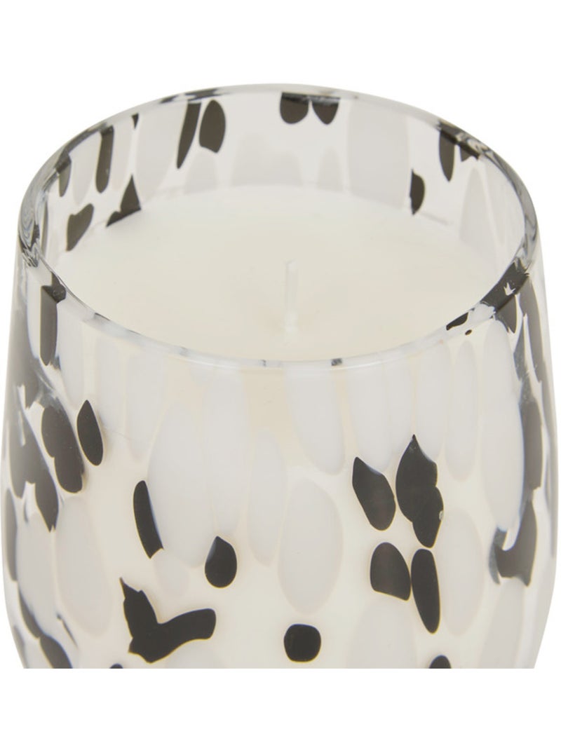 Bougie parfumée pot en verre MANCHA Noir Blanc - Kiabi