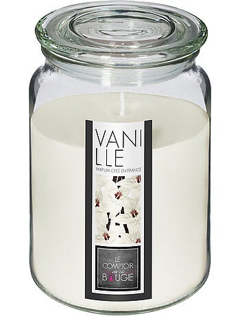 Bougie parfumée pot en verre avec couvercle NINA