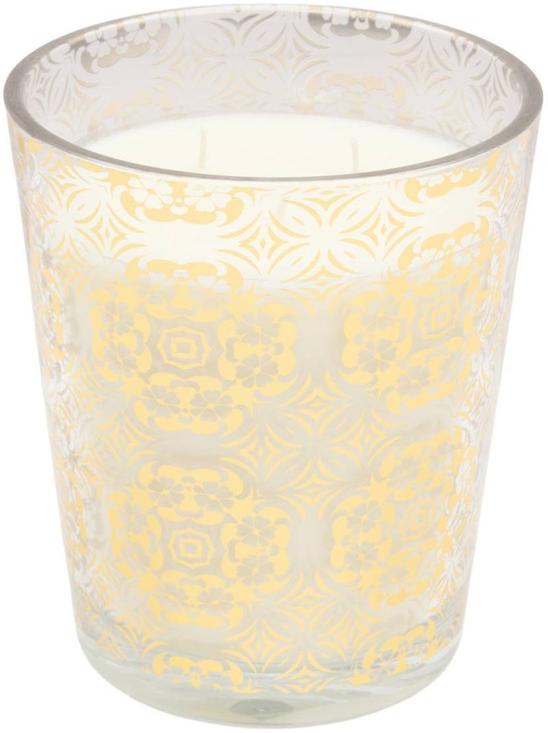 Bougie parfumée ronde en verre ILAN Doré - Kiabi