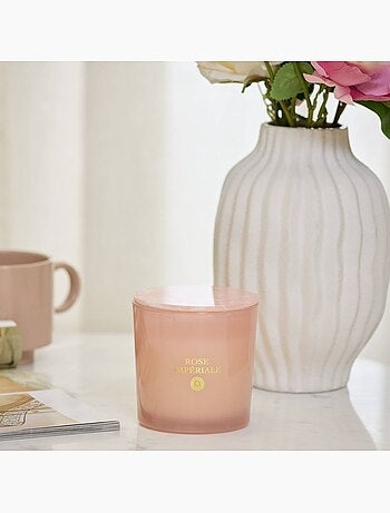 Bougie parfumée ronde en verre liana