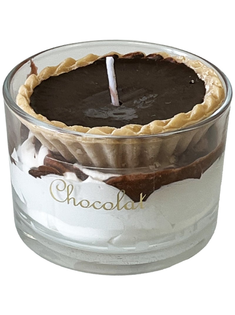 Bougie parfumée tartelette au chocolat Blanc - Kiabi