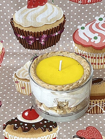 Bougie parfumée tartelette au citron